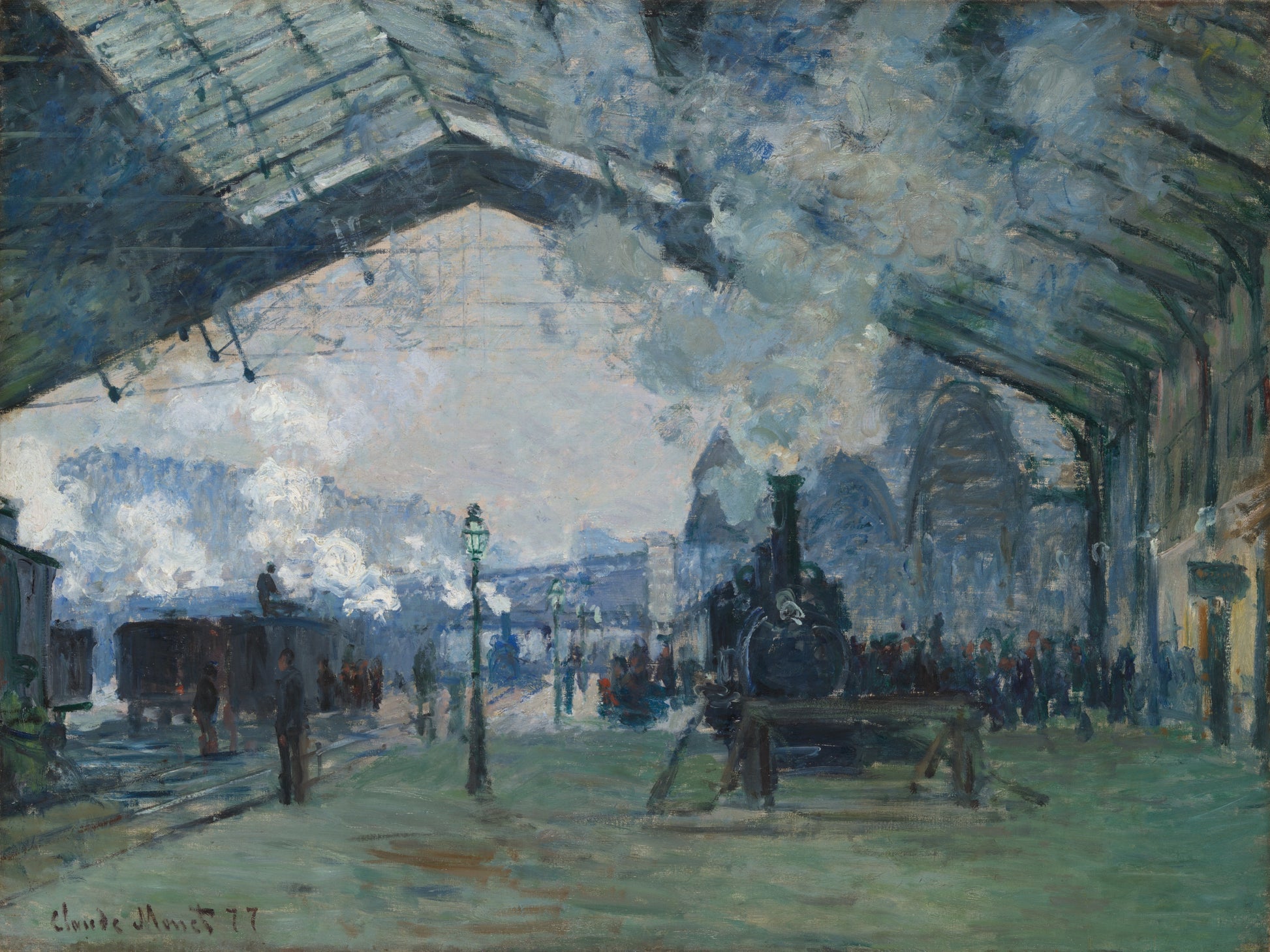 Arrival of the Normandy Train, Gare Saint-Lazare - HallOfArt